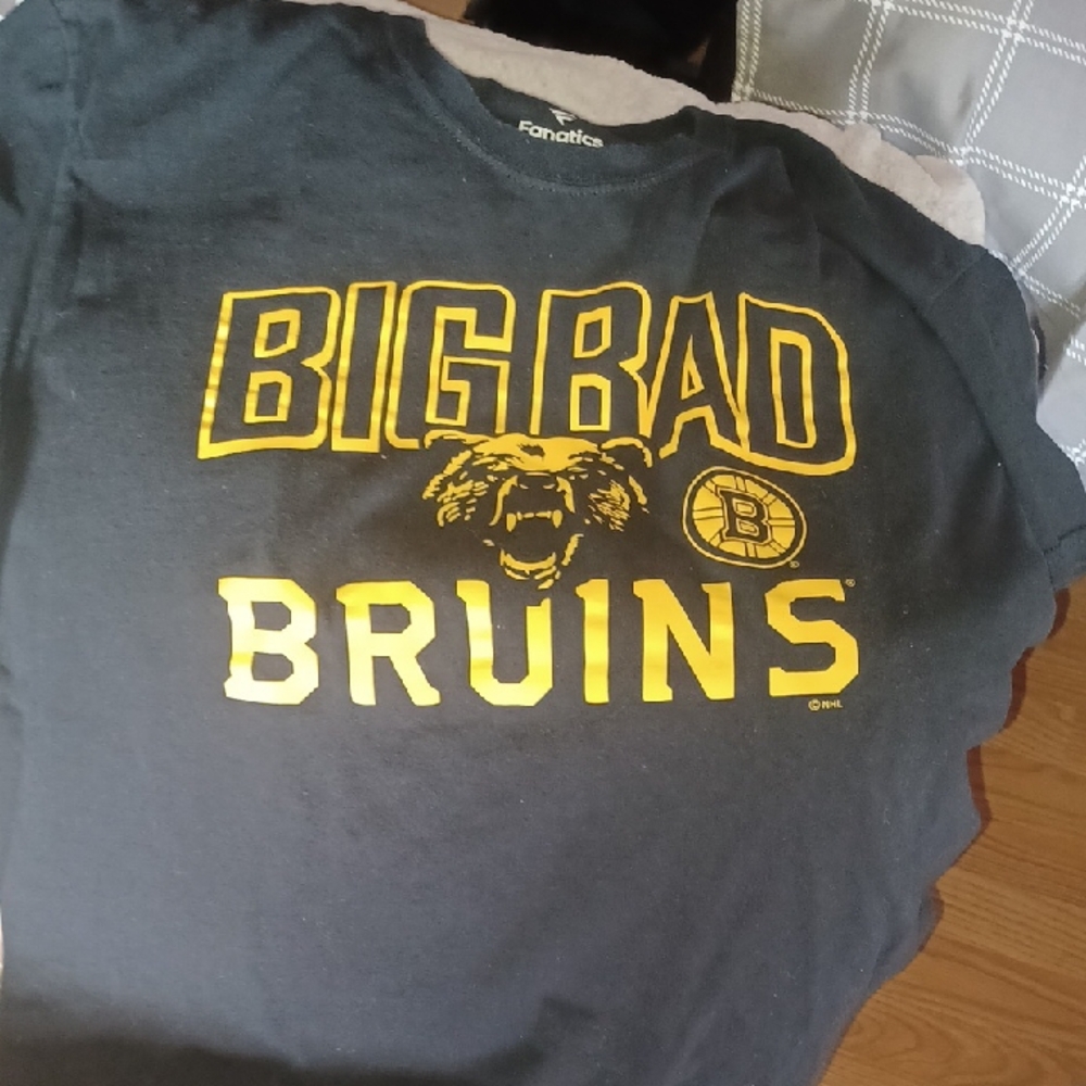 😀 3/$12 Mens Fanatics Bruins T-Shirt L